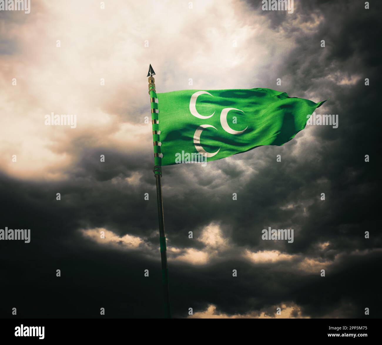 Ottoman State Flag Ottoman Empire Stock Photo Alamy