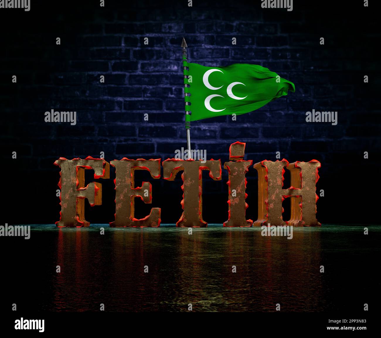 Ottoman State Flag Ottoman Empire Stock Photo Alamy