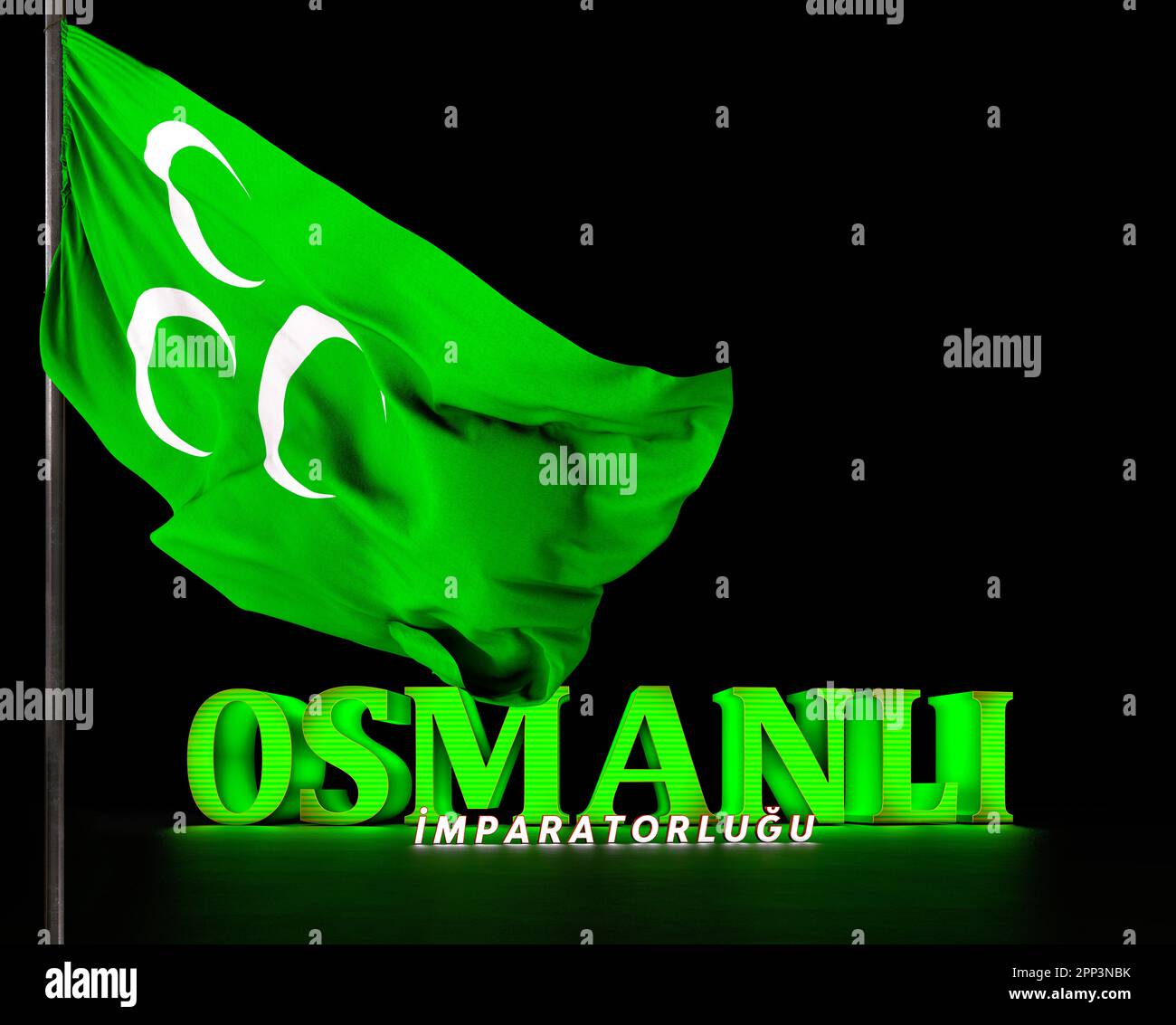 Ottoman State Flag Ottoman Empire Stock Photo Alamy