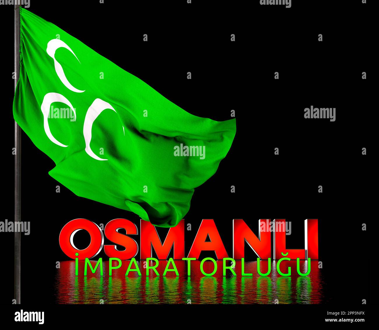Ottoman State Flag Ottoman Empire Stock Photo Alamy