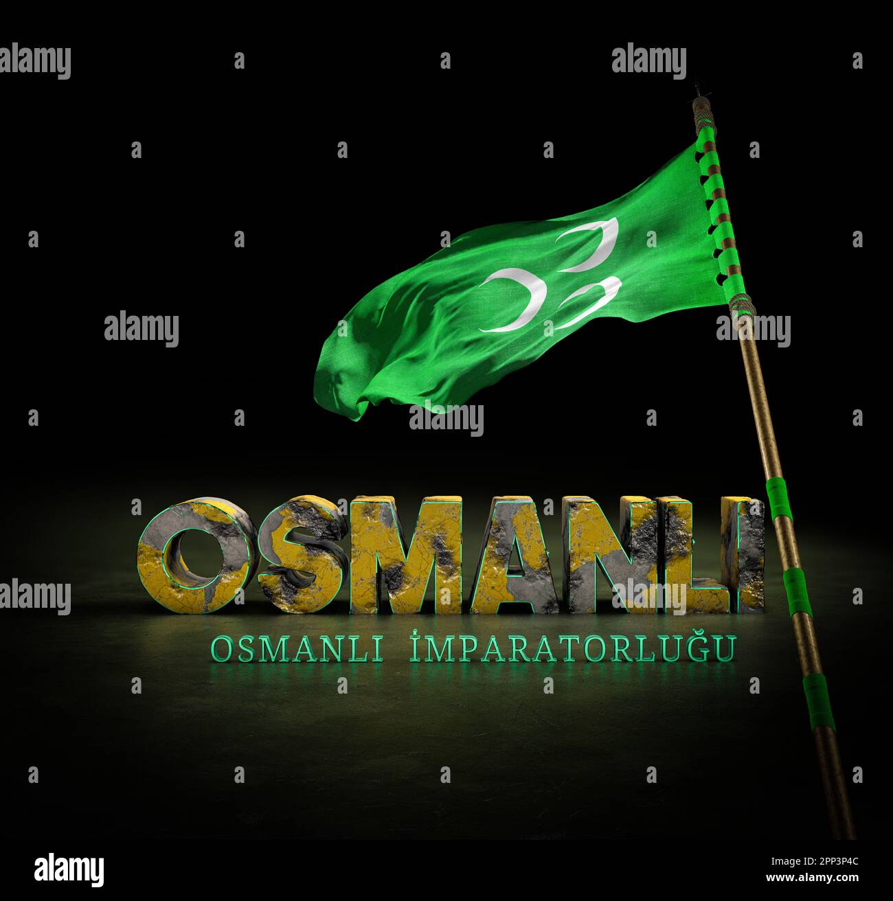 Ottoman State Flag Ottoman Empire Stock Photo Alamy