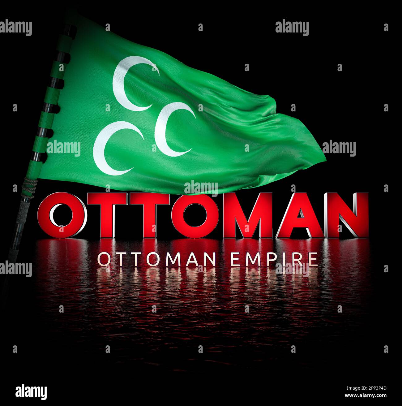 Ottoman State Flag Ottoman Empire Stock Photo Alamy