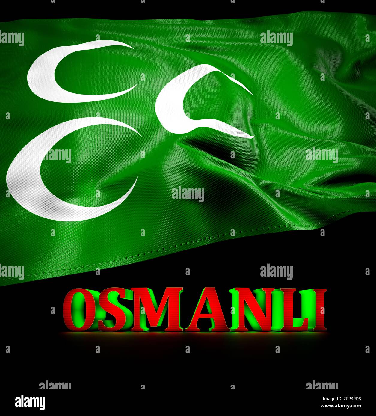 Ottoman State Flag Ottoman Empire Stock Photo Alamy