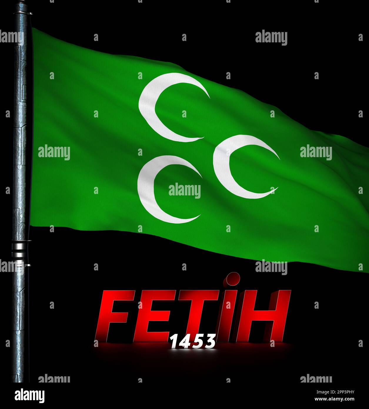 Ottoman State Flag Ottoman Empire Stock Photo Alamy