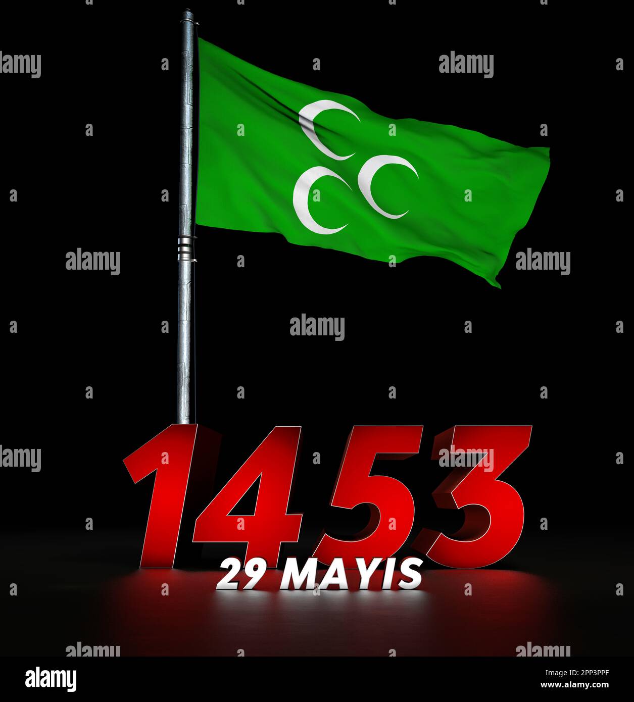 Ottoman State Flag Ottoman Empire Stock Photo Alamy