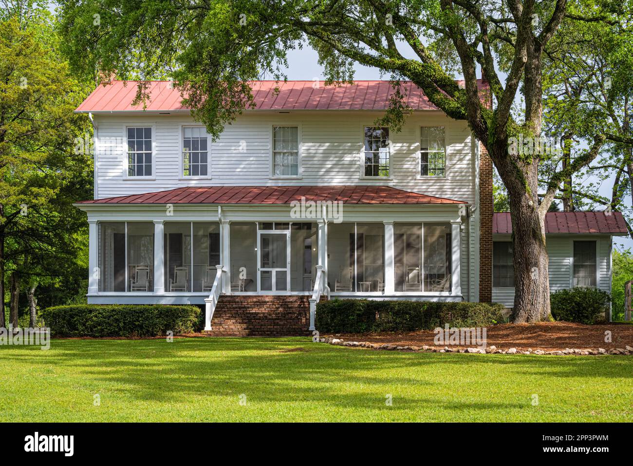 Andalusia, the historic home of American Southern gothic writer Flannery O'Connor in Milledgeville, Georgia. (USA) Stock Photo