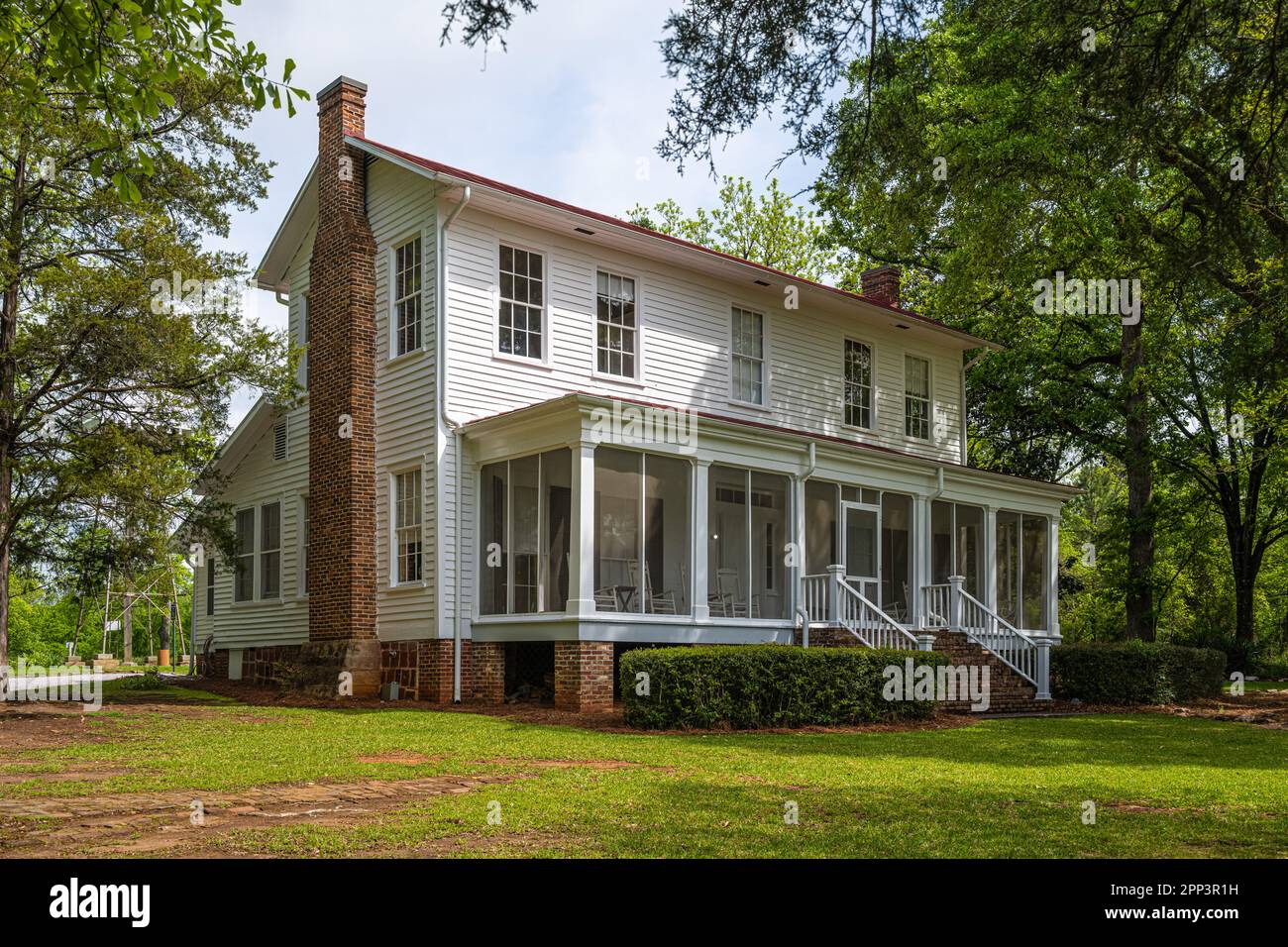 Andalusia, the historic home of American Southern gothic writer Flannery O'Connor in Milledgeville, Georgia. (USA) Stock Photo