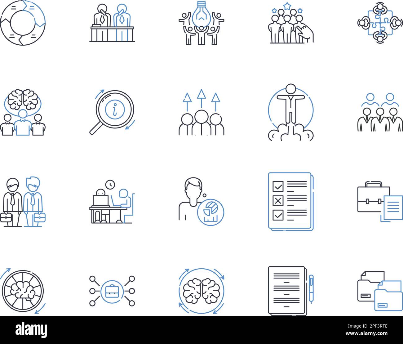 Production planning line icons collection. Efficiency, Optimization, Scheduling, Resource allocation, Demand forecasting, Lead time, Quality control Stock Vector