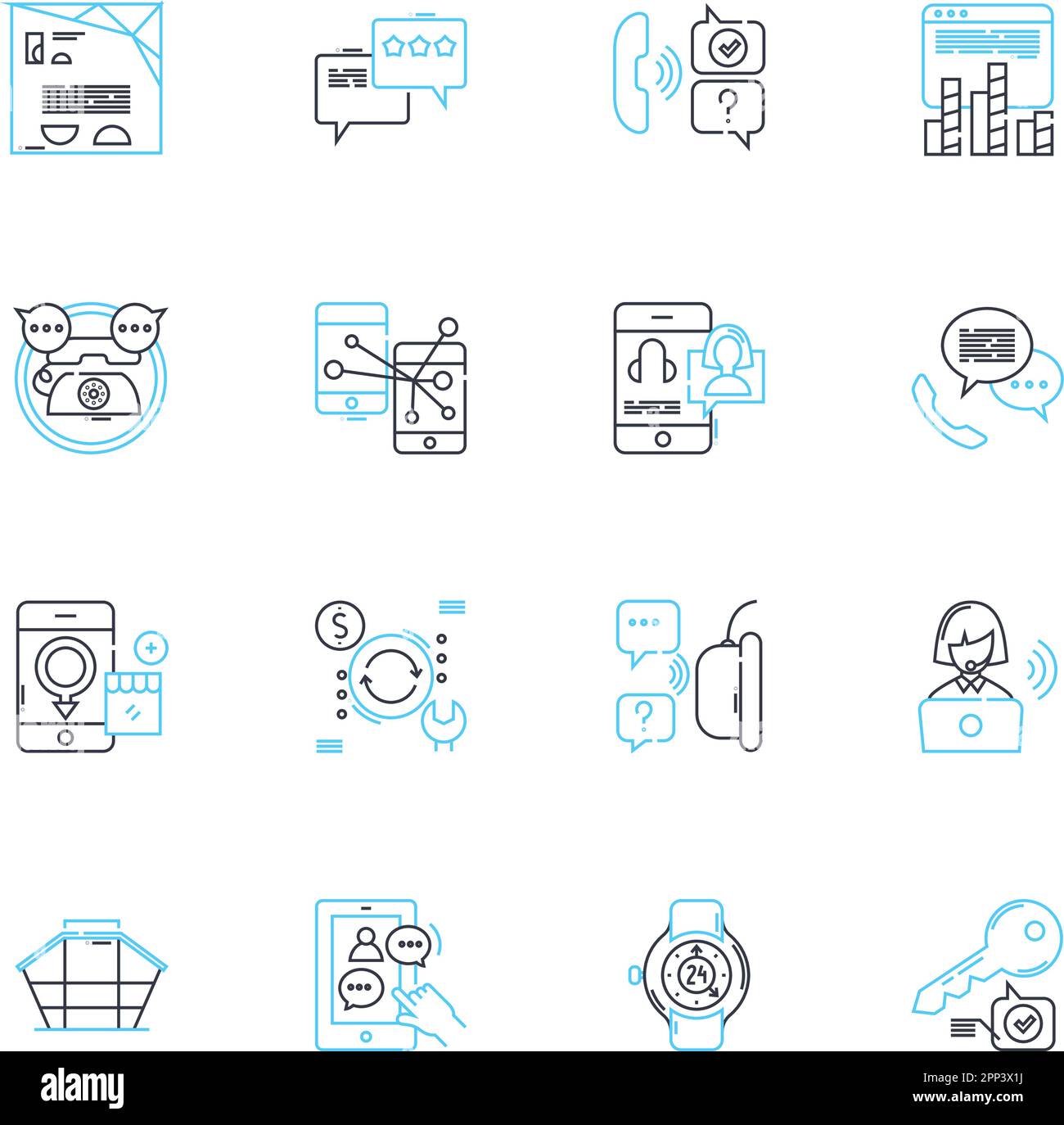 Trade guidance linear icons set. Negotiation, Exports, Imports, Commerce, Tariffs, Customs, Duties line vector and concept signs. Regulations,Trade Stock Vector