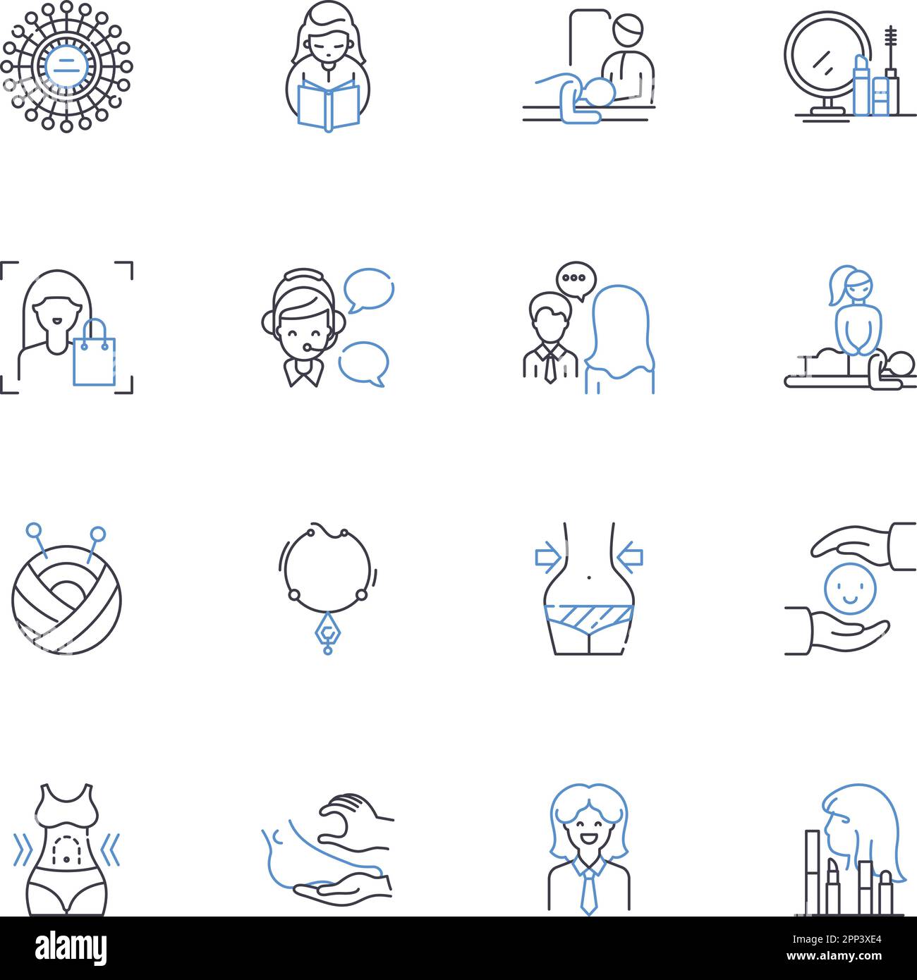Queens line icons collection. Diversity, Royalty, Culture, History ...
