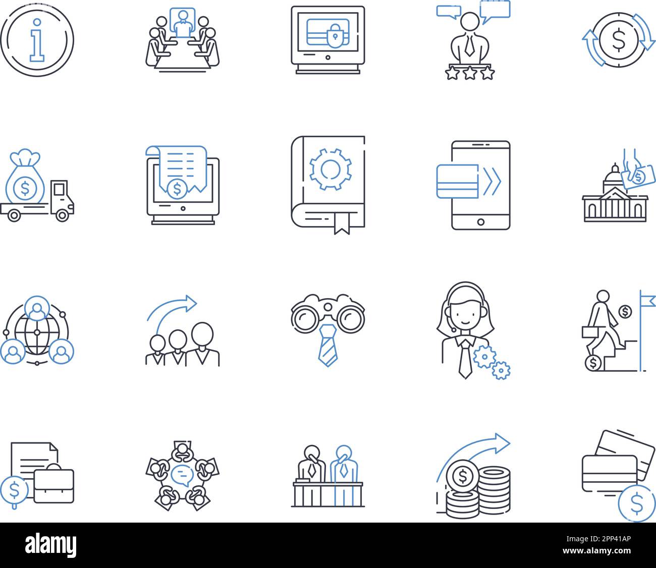 Thick and Thin line icons collection. Density, Width, Proportions ...