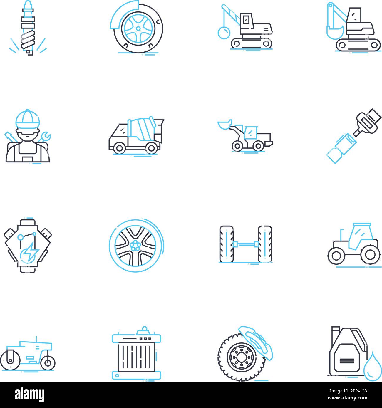SUV linear icons set. x, Adventure, All-wheel drive, Cargo, Comfortable, Crossover, Dynamic line vector and concept signs. Efficient,Expedition,Family Stock Vector