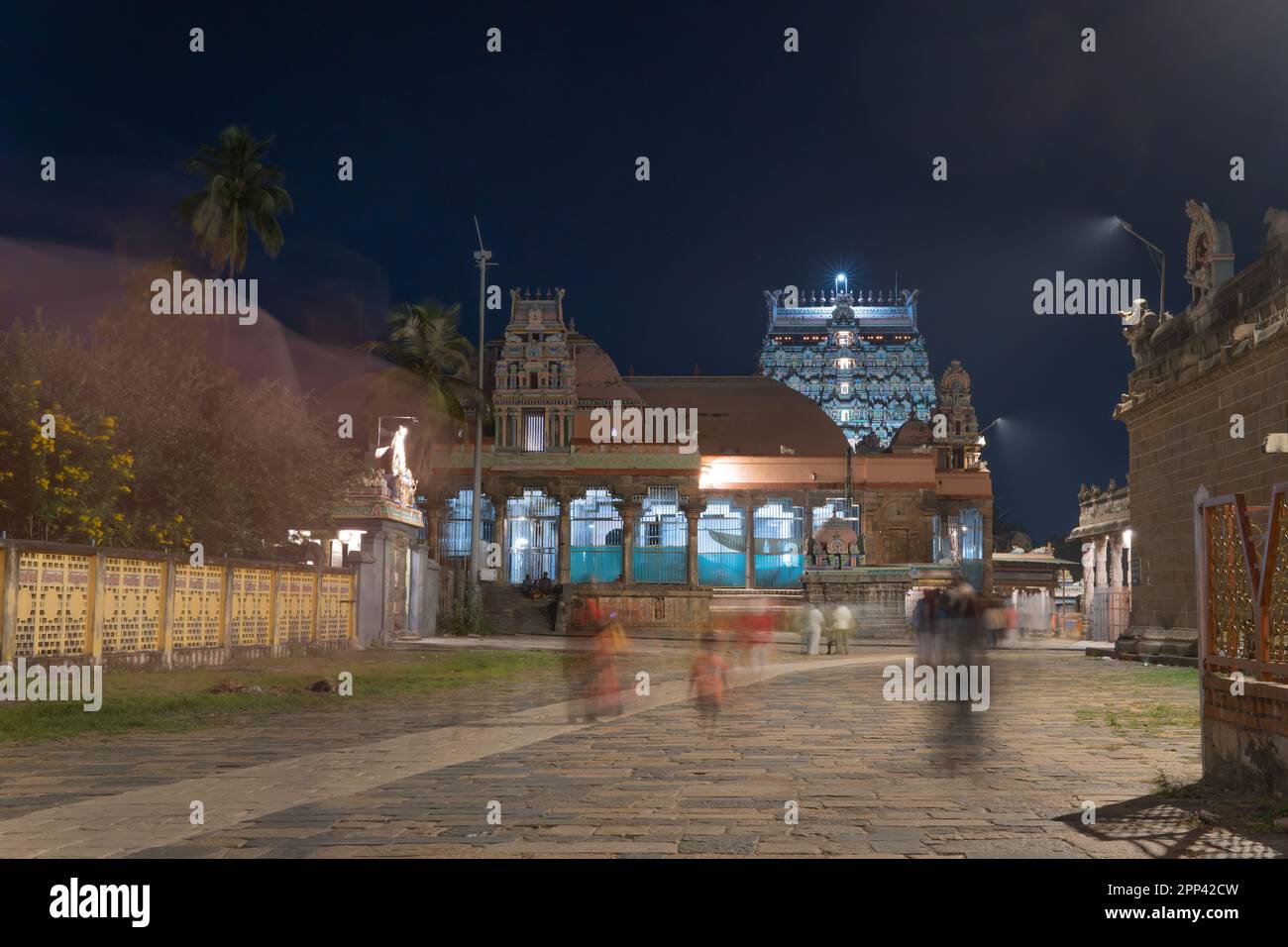 The night view of Chidambaram Temple is a mesmerizing spectacle, as the ...