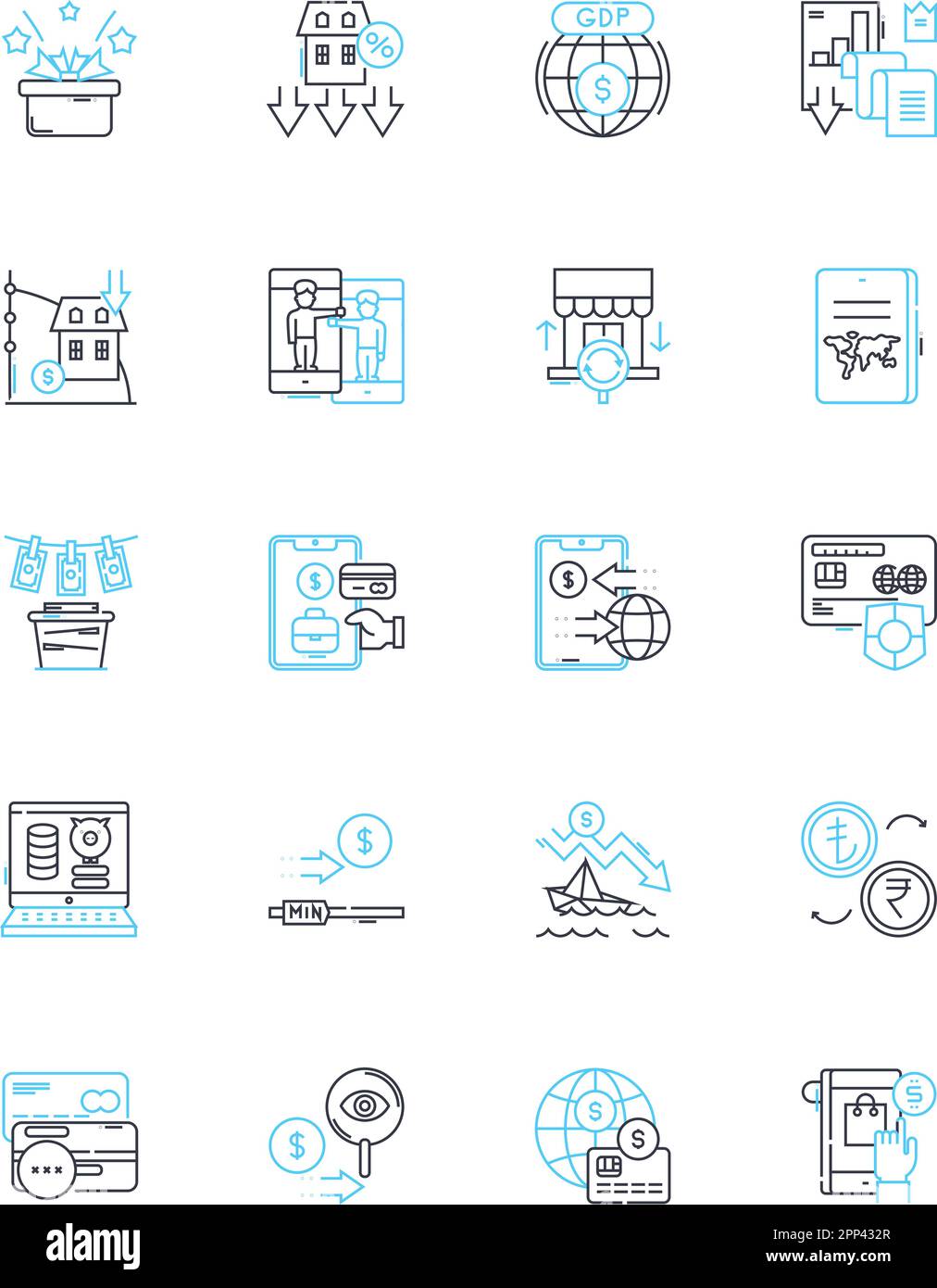 Chemical industry linear icons set. Polymerization, Isomers, Hydrocarbons, Methanol, Catalyst, Distillation, Extraction line vector and concept signs Stock Vector