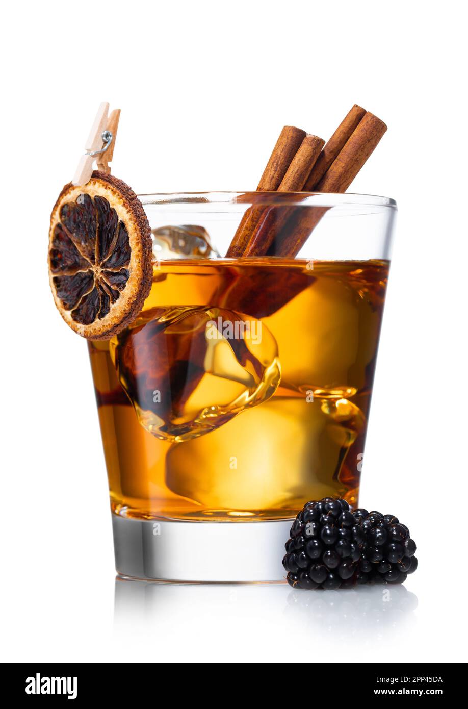 Old Fashioned Whiskey Cocktail With Dry Orange cinnamon And Old fashioned whiskey cocktail with dry orange cinnamon and