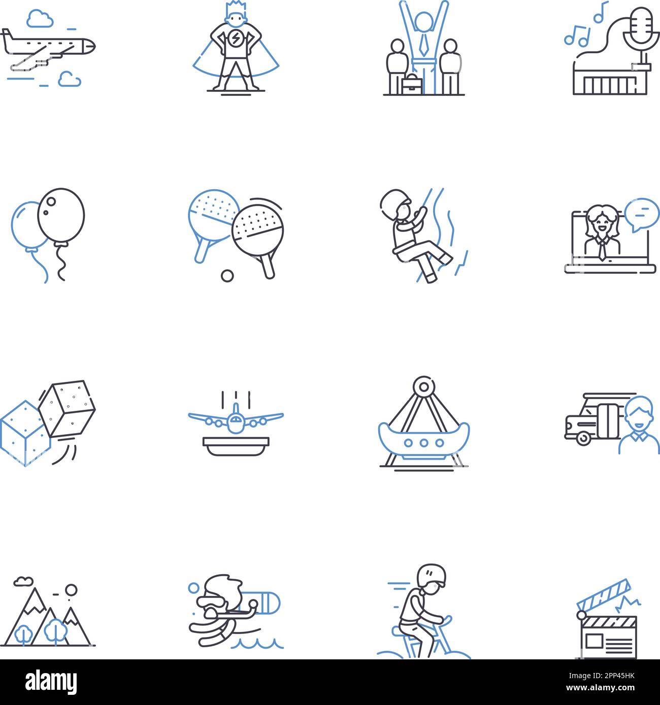 Merriness line icons collection. Joyfulness, Laughter, Jolliness ...