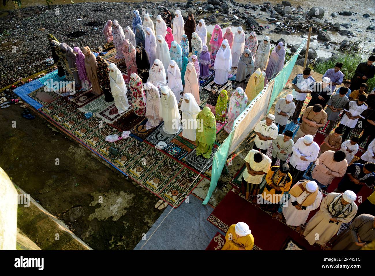 Bogor, West Java, Indonesia. 22nd Apr, 2023. Muslims Take Part In A Eid ...