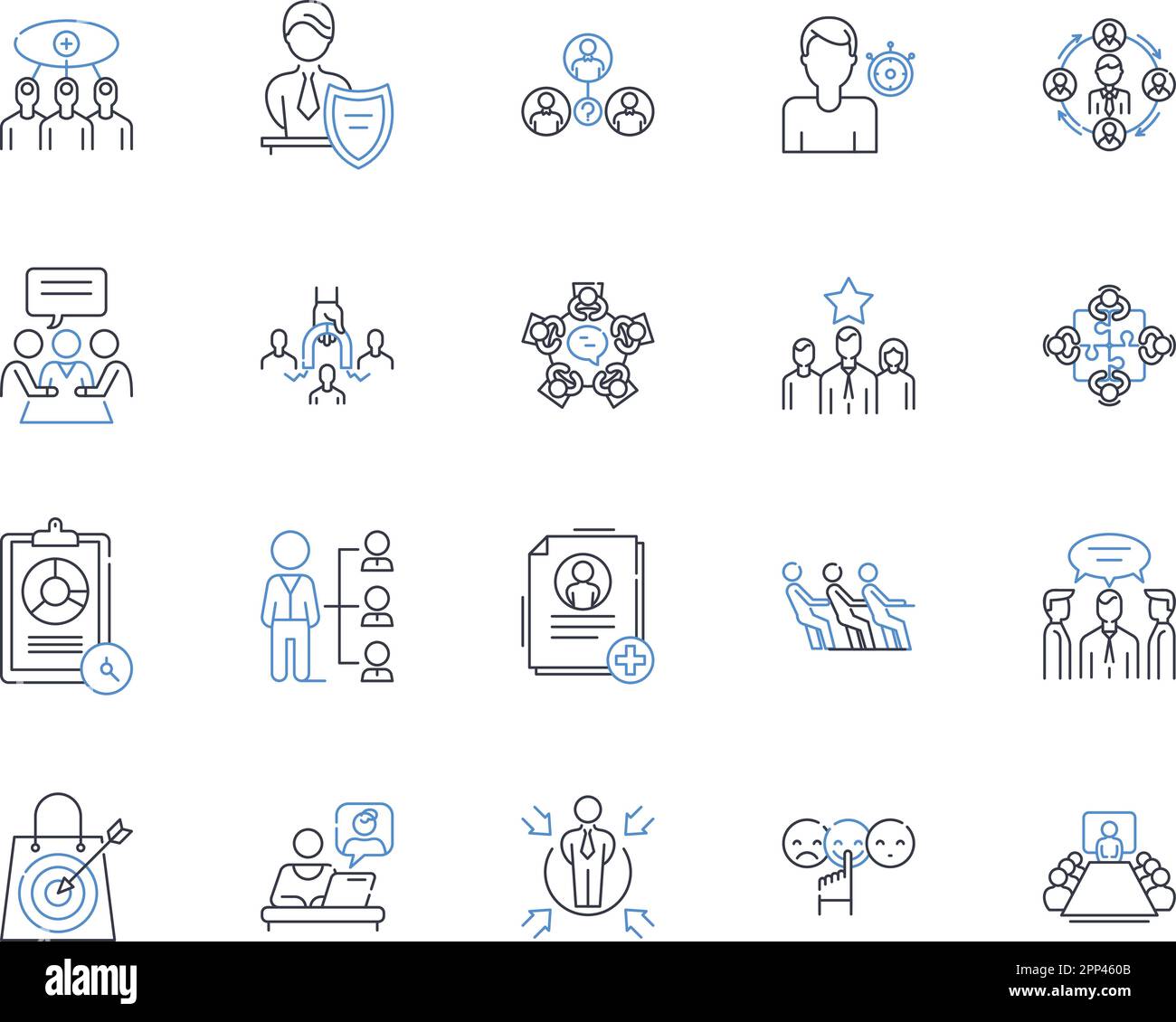 Command center line icons collection. Control, Hub, Command, Central, Operations, Monitor, Management vector and linear illustration. Oversight Stock Vector