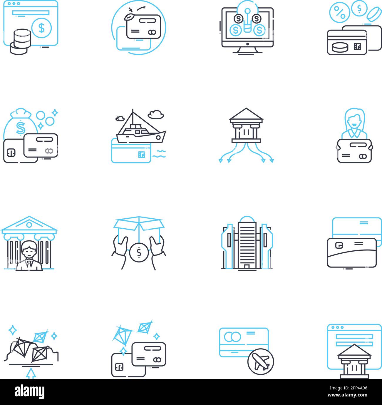My management linear icons set. Efficiency, Collaboration 