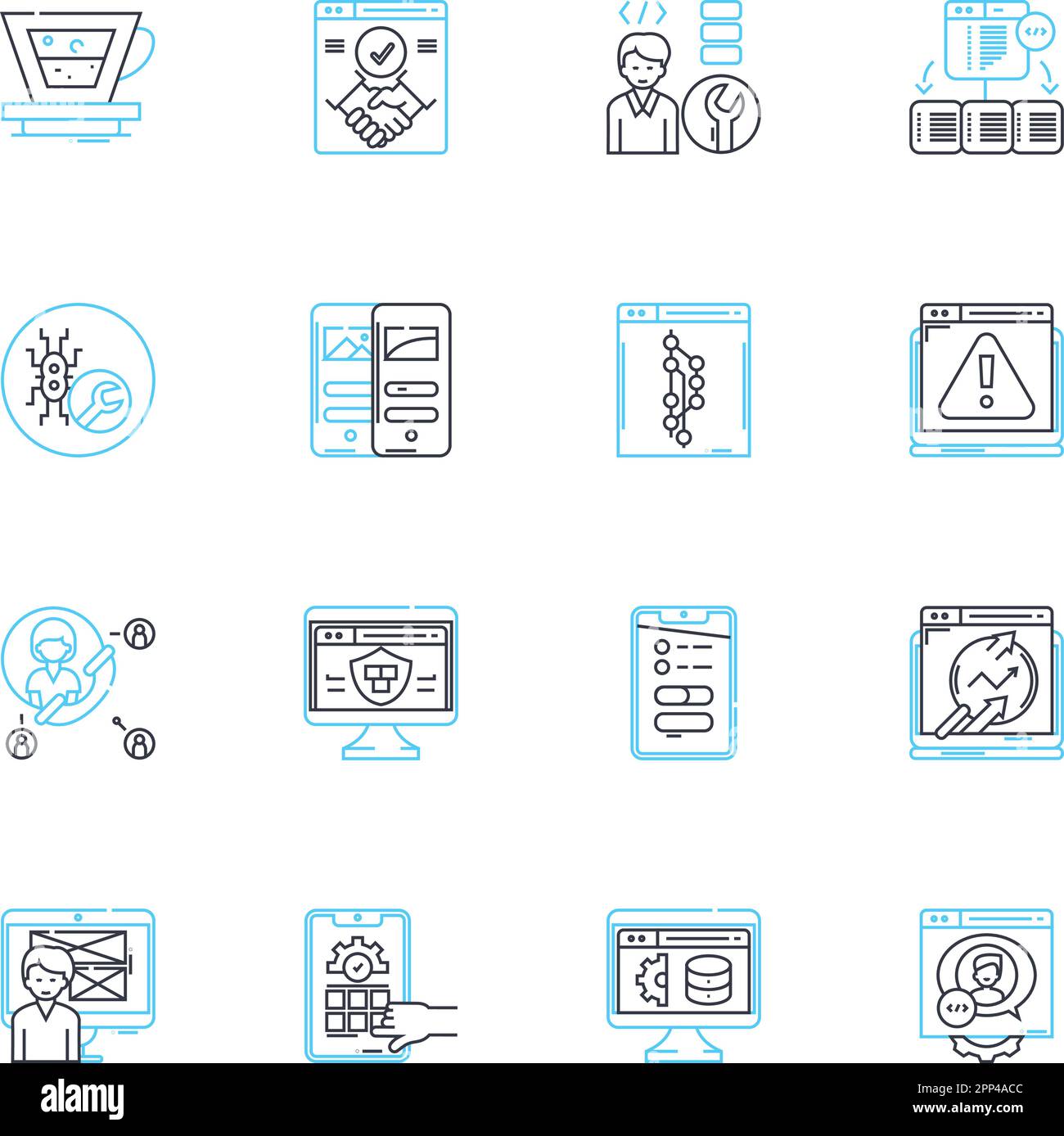 Sports coaching linear icons set. Leadership, Motivation, Communication