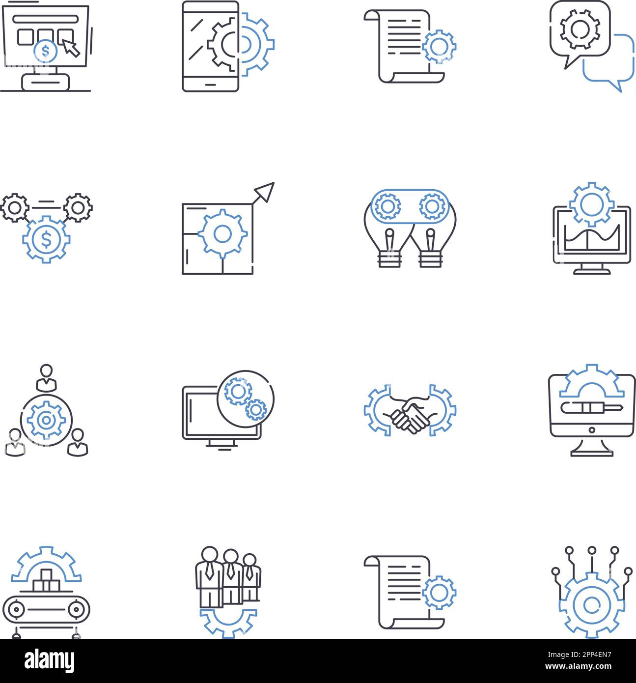 Situation line icons collection. Dilemma, Predicament, Crisis, Challenge, Conundrum, Obstacle, Quandary vector and linear illustration. Tragedy Stock Vector