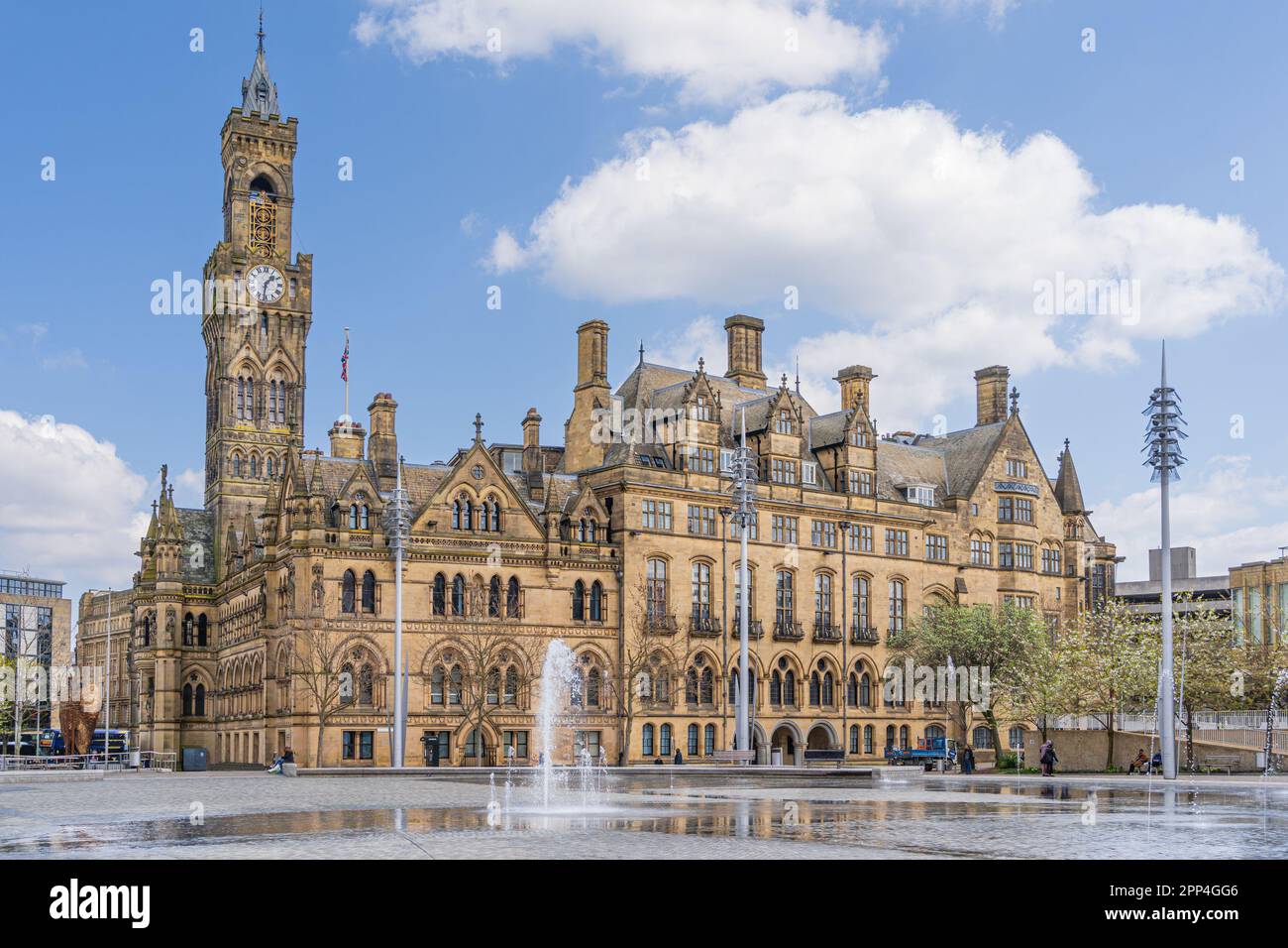 Bradford City Hall in west Yorkshire Stock Photo