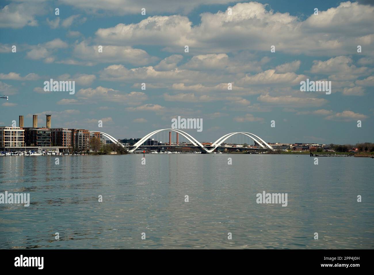 Frederick Douglass Memorial Bridge view from a cruise on potomac river