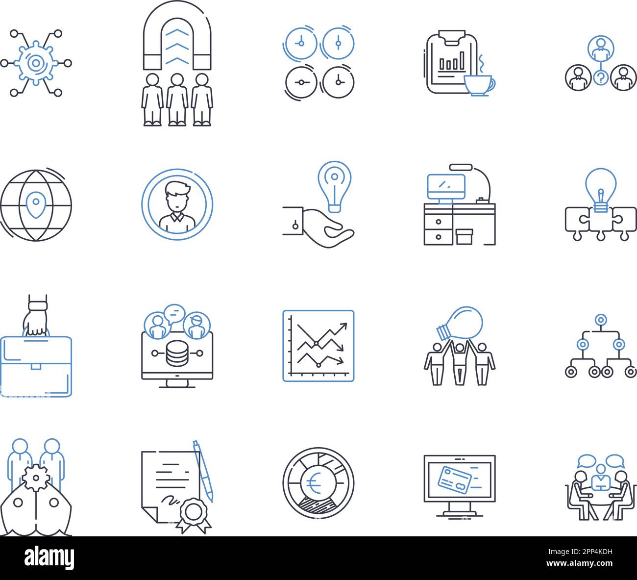 Corporate outing line icons collection. Team-building, Fun, Nerking, Adventure, Bonding, Retreat, Challenge vector and linear illustration. Relaxation Stock Vector