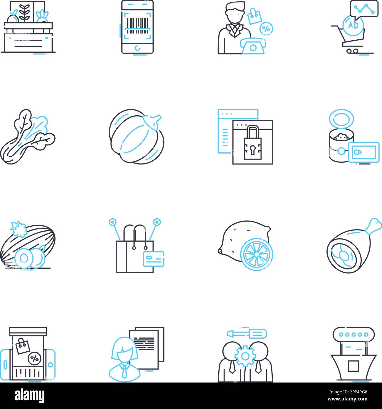 Strip mall stores Stock Vector Images Alamy