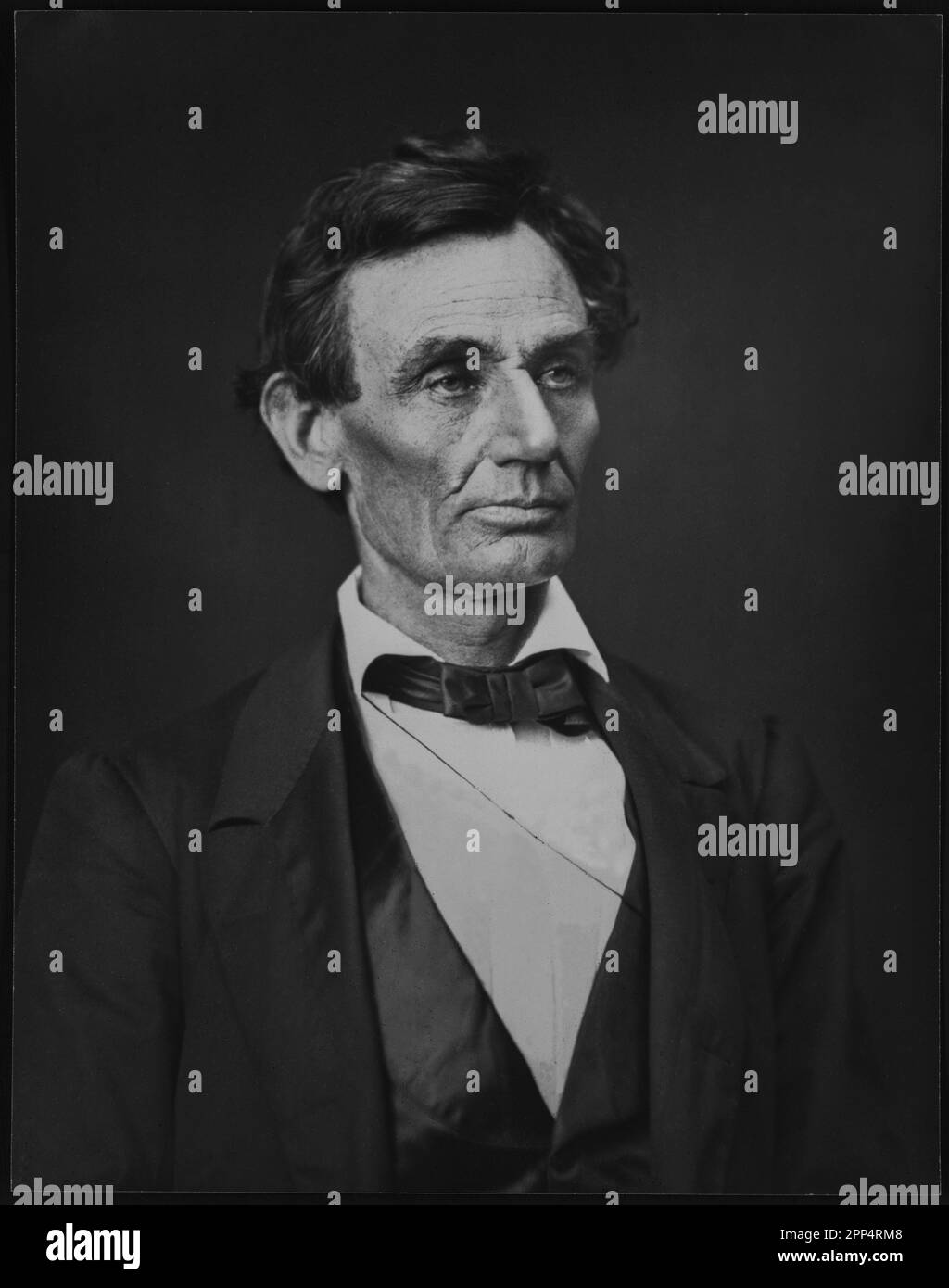 Abraham Lincoln, presidential candidate. Photo of Lincoln made from a