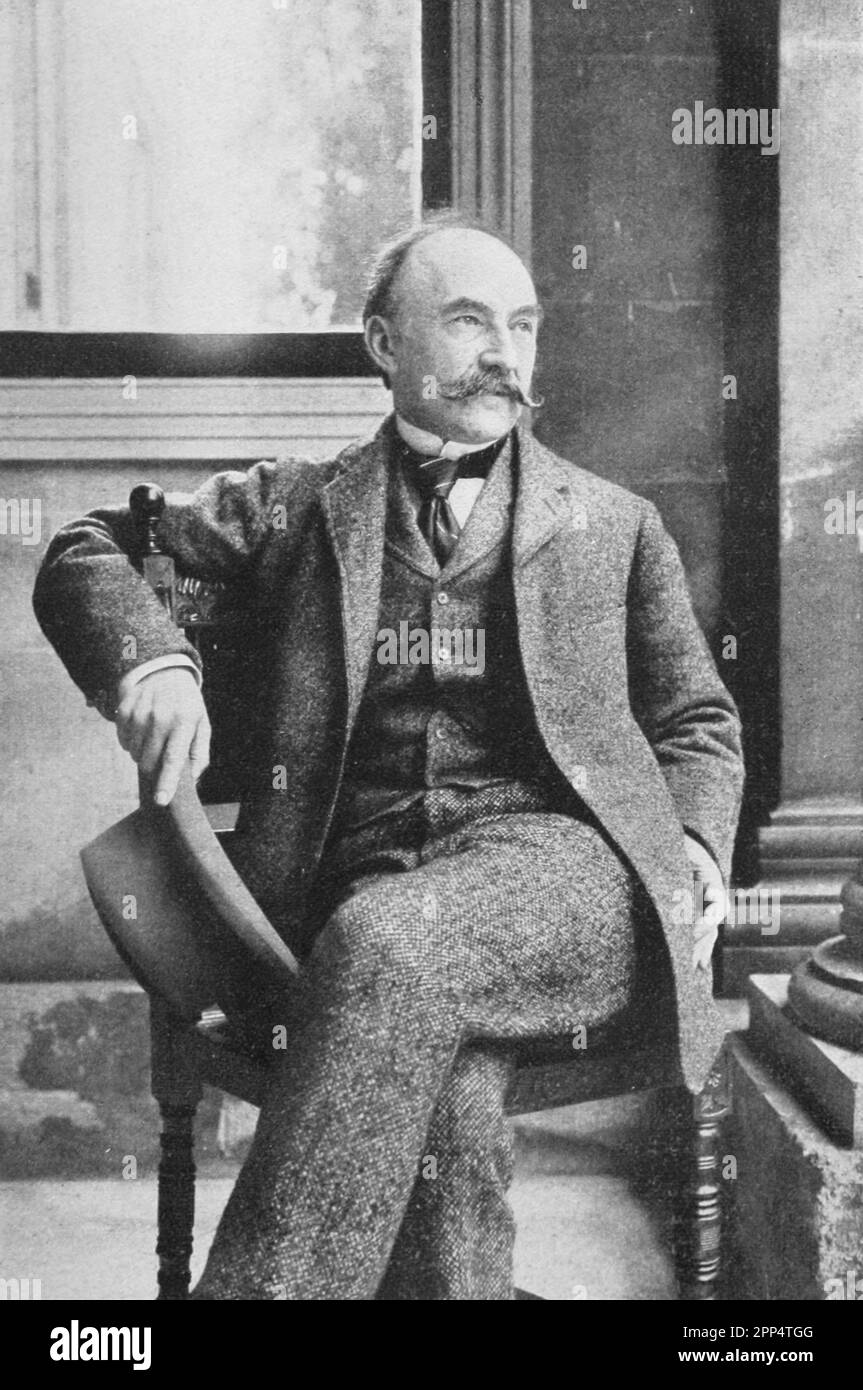 Thomas Hardy. Taken no later than 1921. Stock Photo