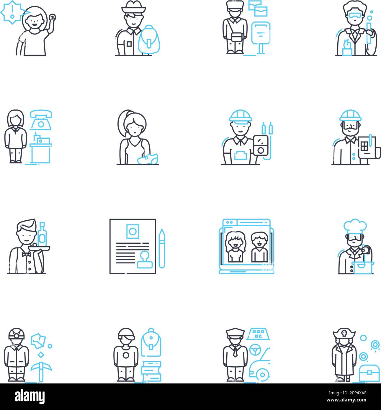 Coalitions linear icons set. Unity, Synergy, Collaboration, Teamwork ...