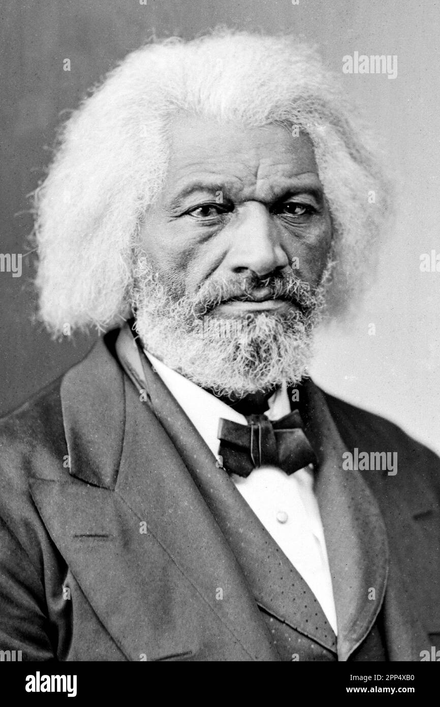 Frederick Douglass, African American abolitionist. Between circa 1865 and circa 1880 Stock Photo