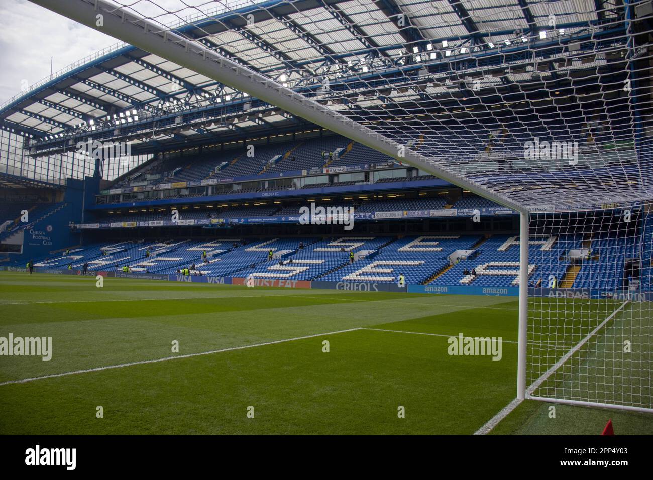 Stamford Bridge, UK. 22nd Apr, 2023. The scene is set ahead of the Uefa  Womens Champions League game between Chelsea and FC Barcelona at Stamford  Bridge, London. (Tom Phillips/SPP) Credit: SPP Sport