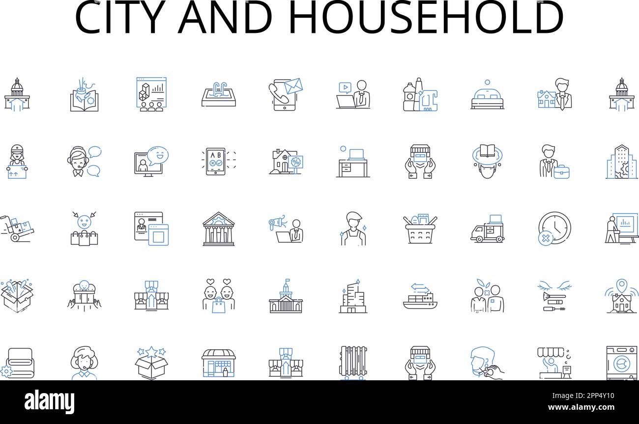 City and household line icons collection. Acupuncture, Aromatherapy, Ayurveda, Chiropractic, Cupping, Energy, Essential oils vector and linear Stock Vector