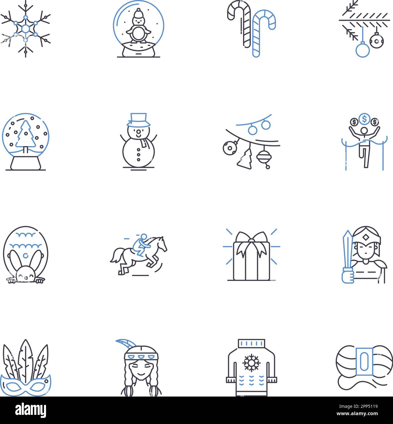 Radiant spirits line icons collection. Luminous, Vitality, Blissful