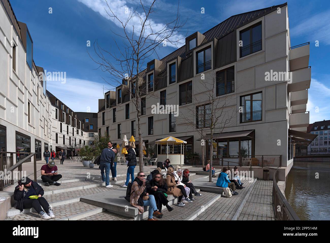 Augustinerhof with the German Museum Nuremberg, Nuremberg, Middle Franconia, Bavaria, Germany Stock Photo