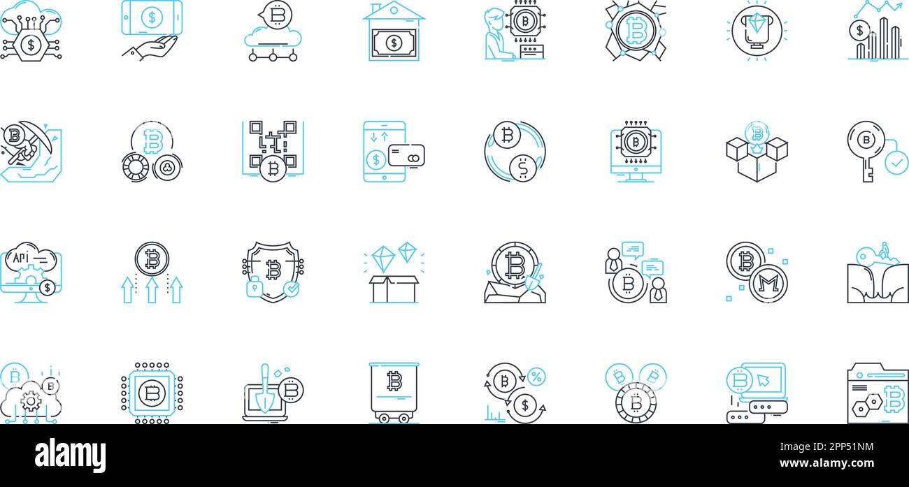 Urbanization trends linear icons set. Growth, Density, Migration ...
