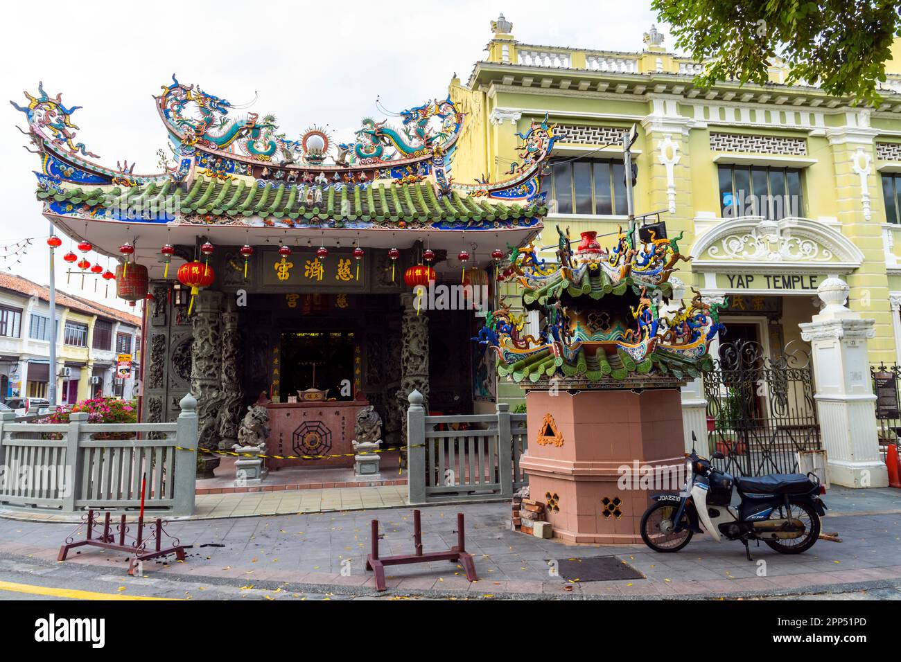 Yap Temple (Yap Kongsi Temple), George Town, Penang, Malaysia. Stock Photo