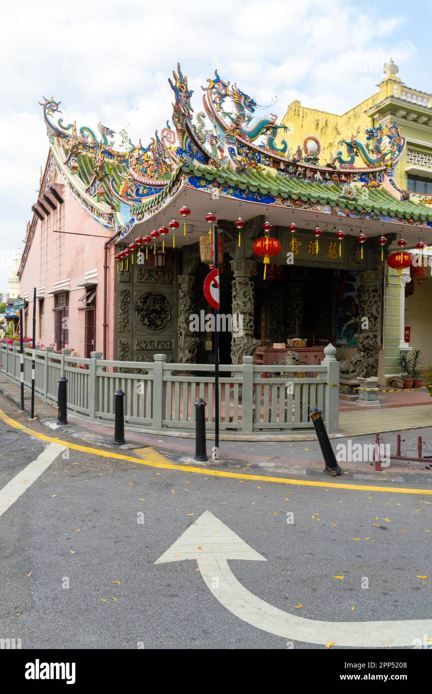 Yap Temple (Yap Kongsi Temple), George Town, Penang, Malaysia. Stock Photo