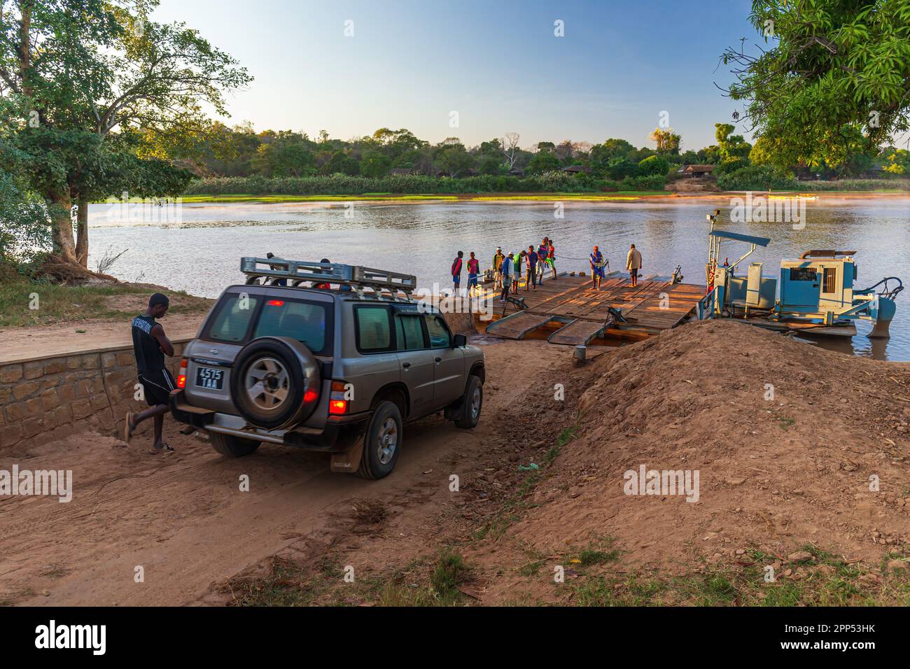 Car driving onto a ferry hi res stock photography and images alamy