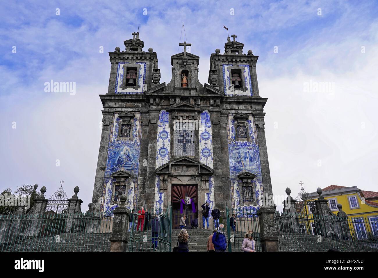 The Church of Santo Ildefonso, Parca da Batalha, Porto, UNESCO World Heritage Site, Portugal Stock Photo