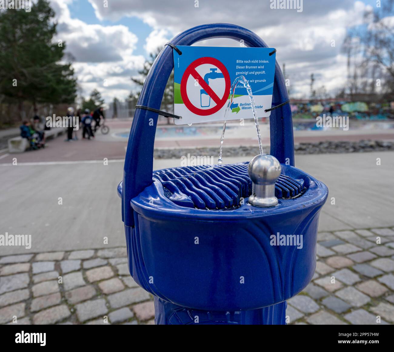 Berliner Wasserbetriebe, public well with drinking water, Berlin, Germany Stock Photo Alamy
