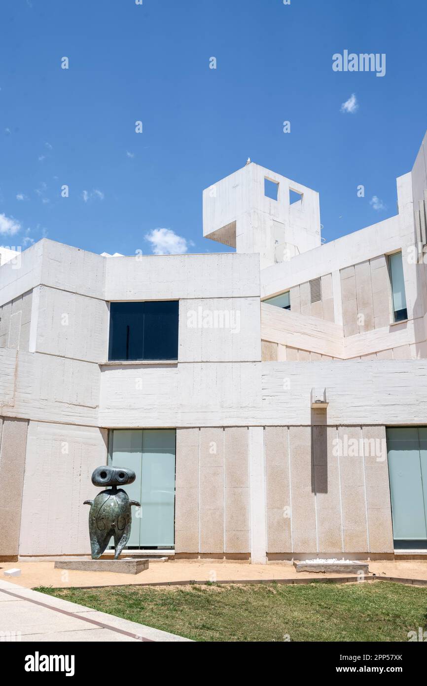 Statue at the Fundacio Joan Miro Museum, Montjuic, Barcelona, Catalonia ...