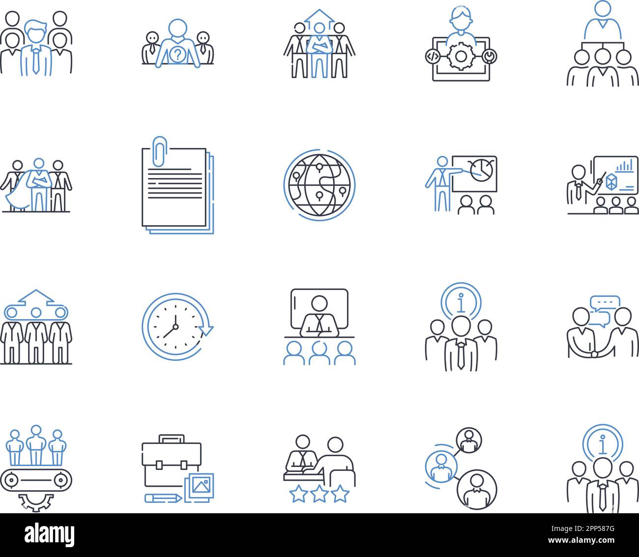 Trading business line icons collection. Stocks, Forex, Commodities, Futures, Options, Derivatives, Trading vector and linear illustration. Investments Stock Vector