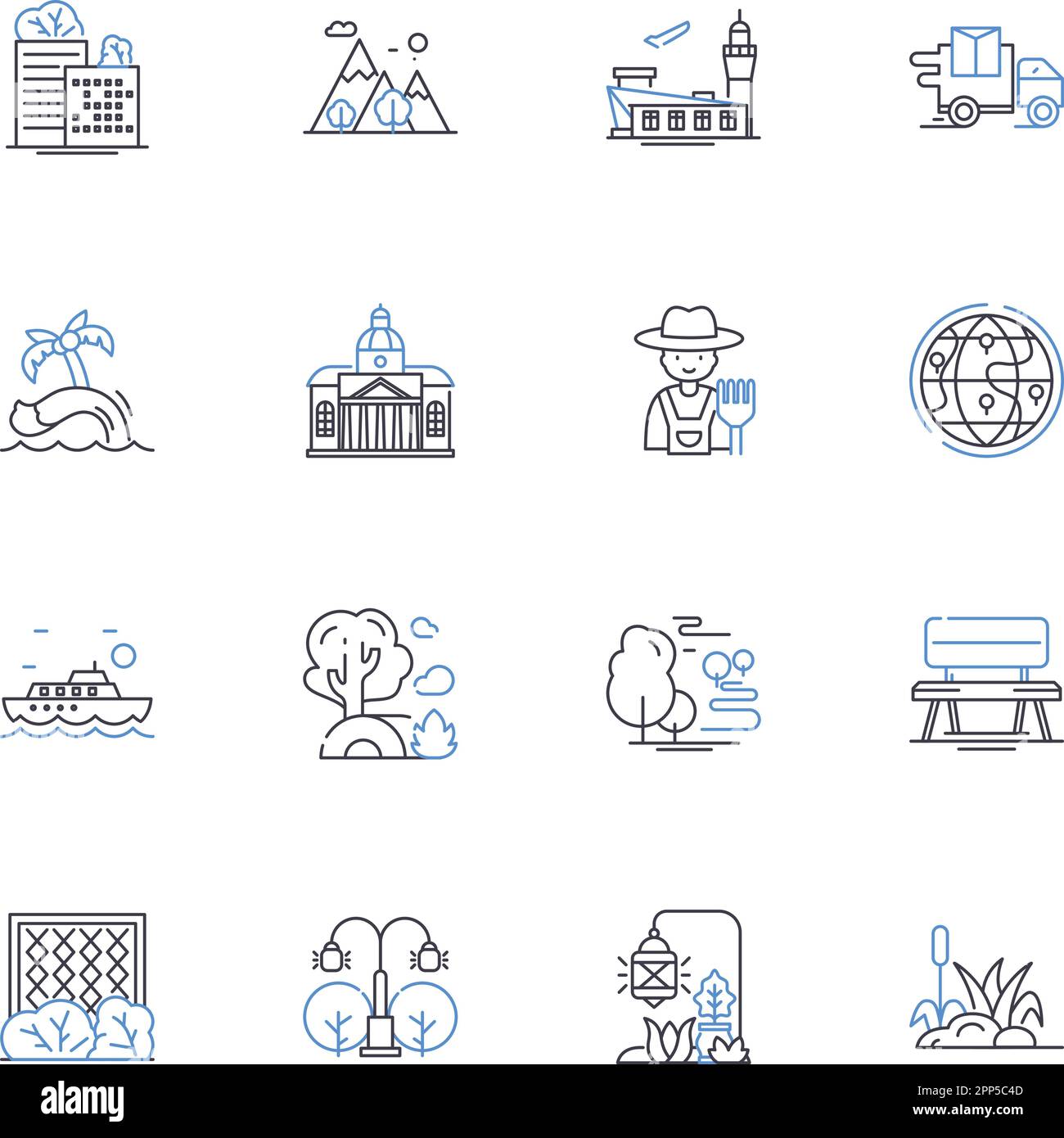 Philosophy and ethics line icons collection. Morality, Virtue, Rationality, Existentialism, Freedom, Reasoning, Universalism vector and linear Stock Vector