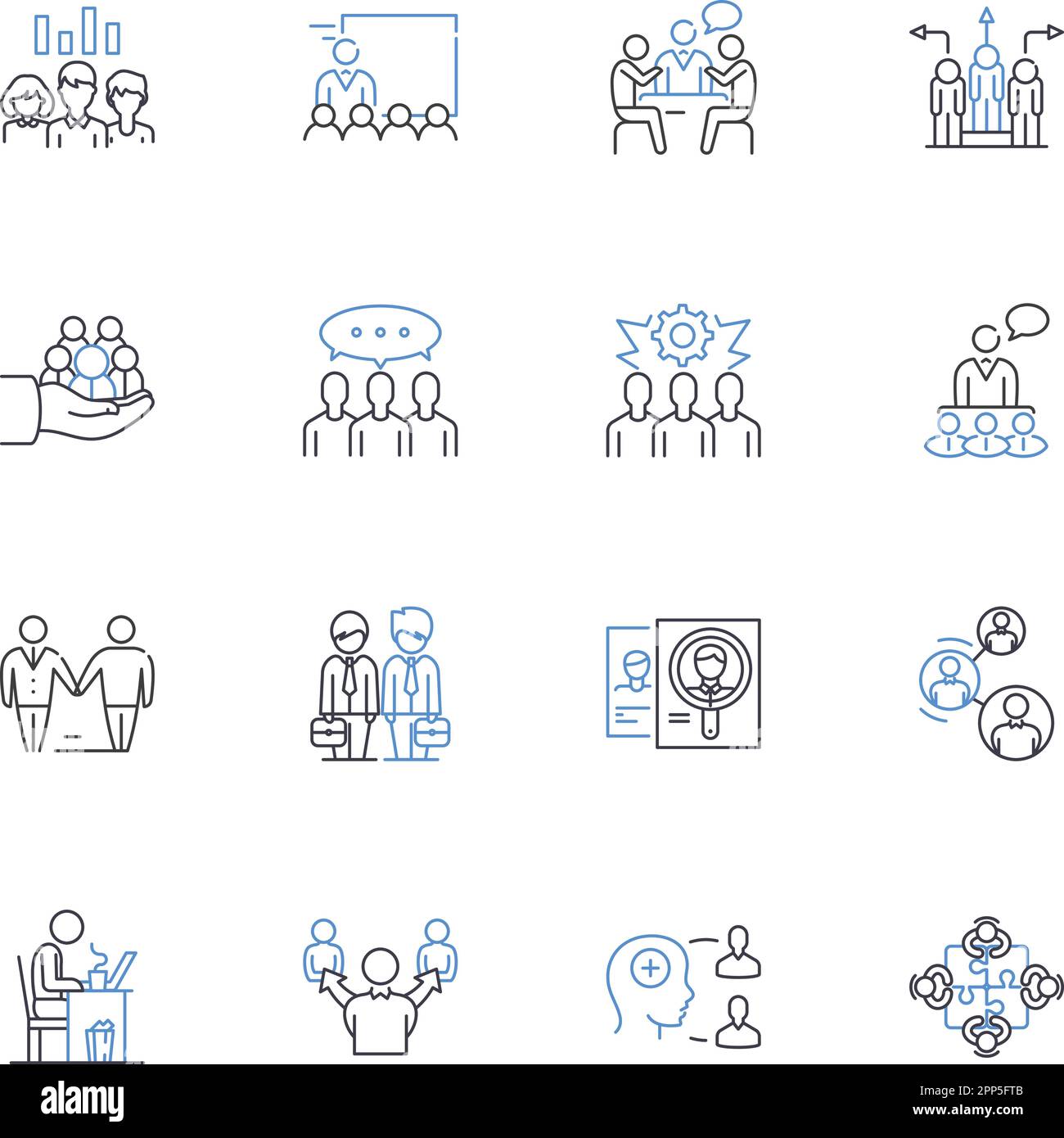 Assistant line icons collection. Efficiency, Supportive, Productivity ...