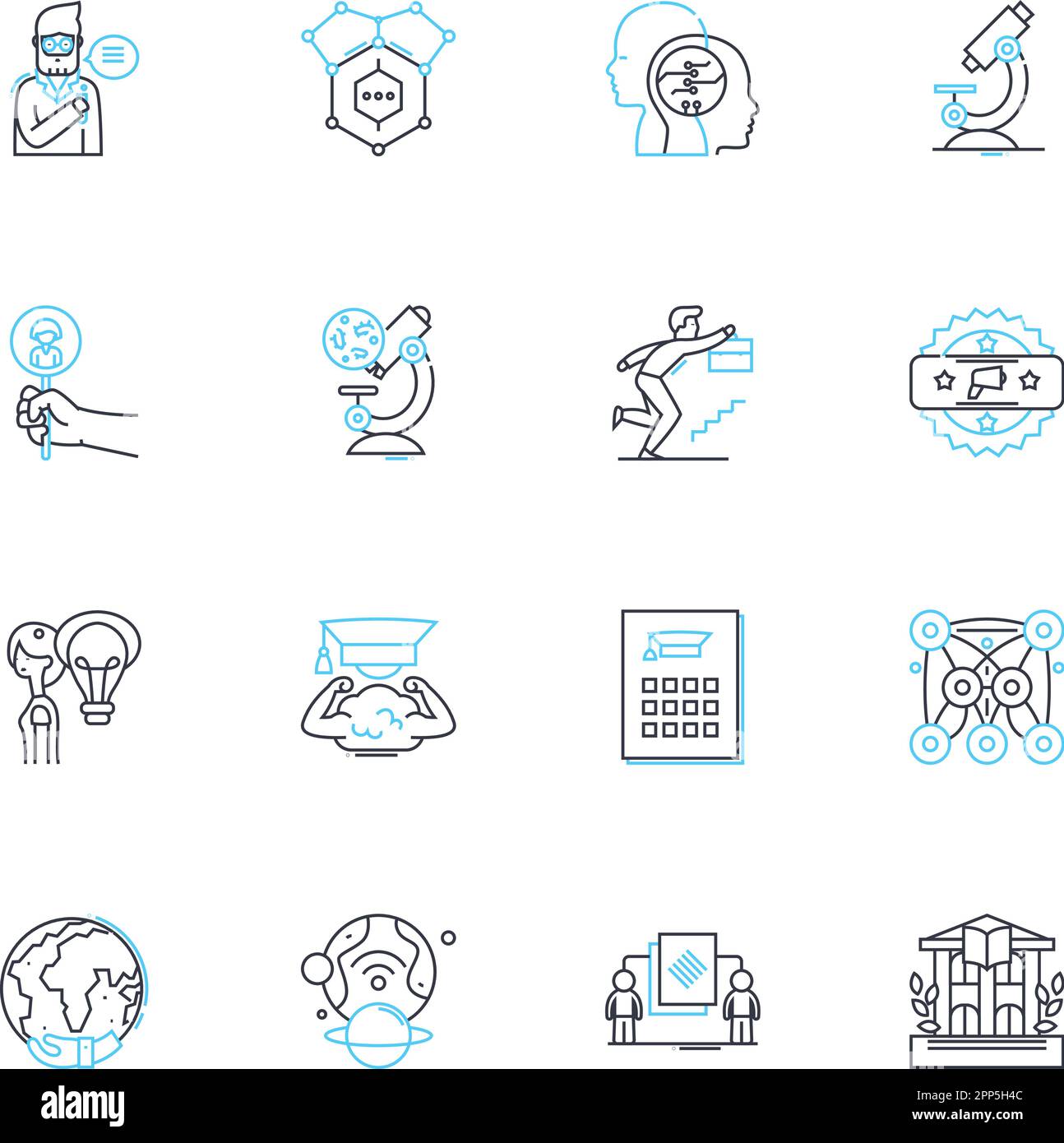 Nerking linear icons set. Nerking, Connections, Collaboration, Community, Professionalism, Relationship, Communication line vector and concept signs Stock Vector