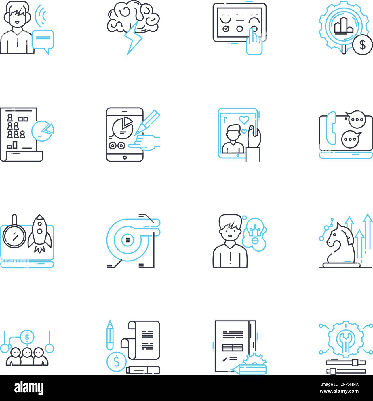 Online promotions linear icons set. Discounts, Coupons, Sales, Rebates ...