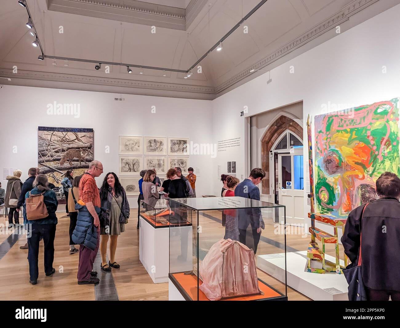 Exeter, UK. 21st Apr, 2023. Afterhours night of arts entertainment at Royal Albert Memorial